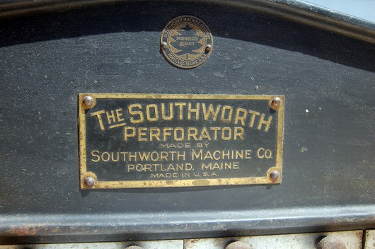 Southworth perforator closeup