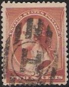 Brown 2-cent U.S. postage stamp picturing George Washington