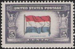 5-cent U.S. postage stamp picturing Dutch flag