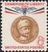8-cent U.S. postage stamp picturing Gustaf Mannerheim