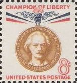 8-cent U.S. postage stamp picturing Ignacy Jan Paderewski