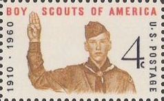 4-cent U.S. postage stamp picturing Boy Scout