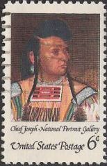 6-cent U.S. postage stamp picturing Chief Joseph
