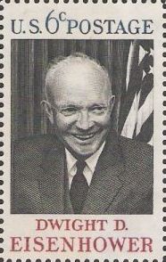 6-cent U.S. postage stamp picturing Dwight D. Eisenhower