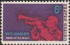 6-cent U.S. postage stamp picturing W.C. Handy