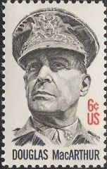 6-cent U.S. postage stamp picturing Douglas MacArthur