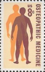 8-cent U.S. postage stamp picturing men's silhouettes