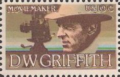 10-cent U.S. postage stamp picturing D.W. Griffith