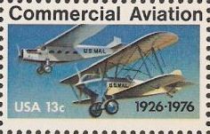 13-cent U.S. postage stamp picturing airplanes