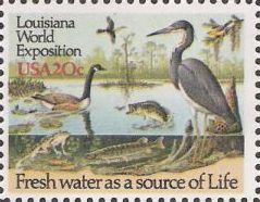 20-cent U.S. postage stamp picturing animals