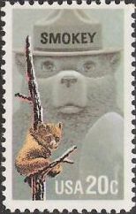 20-cent U.S. postage stamp picturing bears