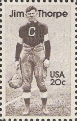 20-cent U.S. postage stamp picturing Jim Thorpe