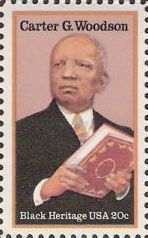 20-cent U.S. postage stamp picturing Carter G. Woodson
