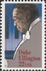 22-cent U.S. postage stamp picturing Duke Ellington