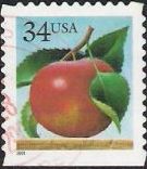 34-cent U.S. postage stamp picturing apple