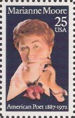 25-cent U.S. postage stamp picturing Marianne Moore