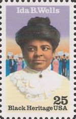 25-cent U.S. postage stamp picturing Ida B. Wells