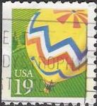 19-cent U.S. postage stamp picturing hot air balloon