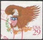29-cent U.S. postage stamp picturing eagle and shield