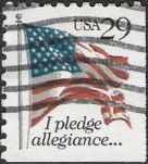 29-cent U.S. postage stamp picturing American flag