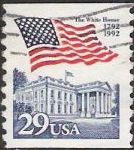 29-cent U.S. postage stamp picturing American flag over the White House