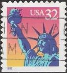 32-cent U.S. postage stamp picturing Statue of Liberty