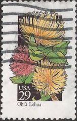 29-cent U.S. postage stamp picturing Ohi'a Lehua
