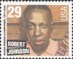 29-cent U.S. postage stamp picturing Robert Johnson
