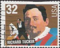 32-cent U.S. postage stamp picturing Richard Tucker
