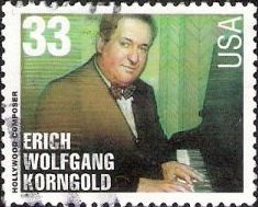 33-cent U.S. postage stamp picturing Erich Wolfgang Korngold