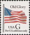 Non-denominated 32-cent U.S. postage stamp picturing American flag