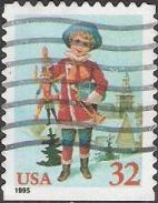 32-cent U.S. postage stamp picturing child with jumping jack