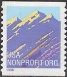 Non-denominated 5-cent U.S. postage stamp picturing mountain