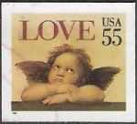 55-cent U.S. postage stamp picturing cherub
