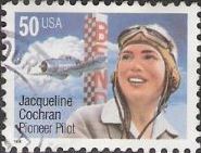 50-cent U.S. postage stamp picturing Jacqueline Cochran