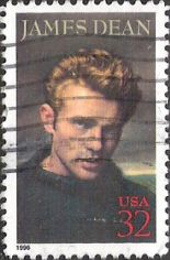 32-cent U.S. postage stamp picturing James Dean