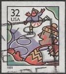 32-cent U.S. postage stamp picturing skaters