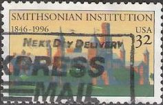 32-cent U.S. postage stamp picturing Smithsonian Institution