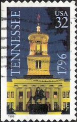 32-cent U.S. postage stamp picturing Tennessee State Capitol