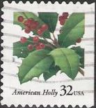 32-cent U.S. postage stamp picturing American holly