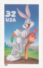 32-cent U.S. postage stamp picturing Bugs Bunny