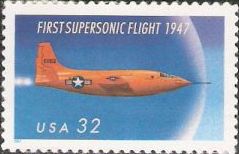32-cent U.S. postage stamp picturing military airplane