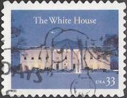33-cent U.S. postage stamp picturing White House