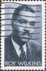 34-cent u.S. postage stamp picturing Roy Wilkins