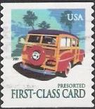 Non-denominated 15-cent U.S. postage stamp picturing station wagon