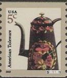 5-cent U.S. postage stamp picturing American toleware