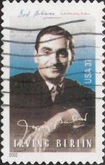 37-cent U.S. postage stamp picturing Irving Berlin