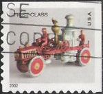 Non-denominated 37-cent U.S. postage stamp picturing toy fire pumper