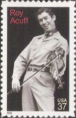 37-cent U.S. postage stamp picturing Roy Acuff