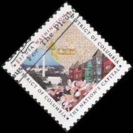 37-cent U.S. postage stamp picturing scenes from District of Columbia
